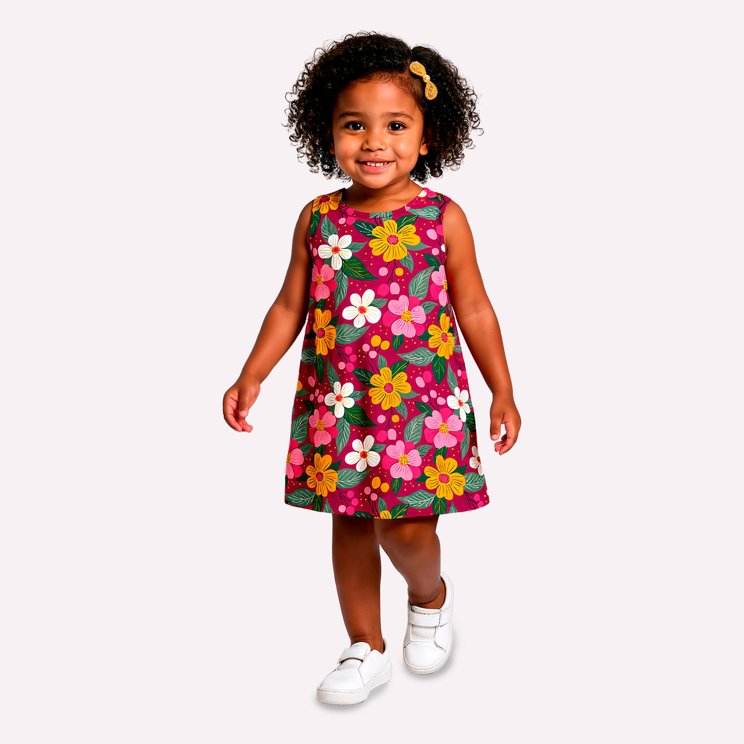 Vestido Infantil Menina Flores Kyly