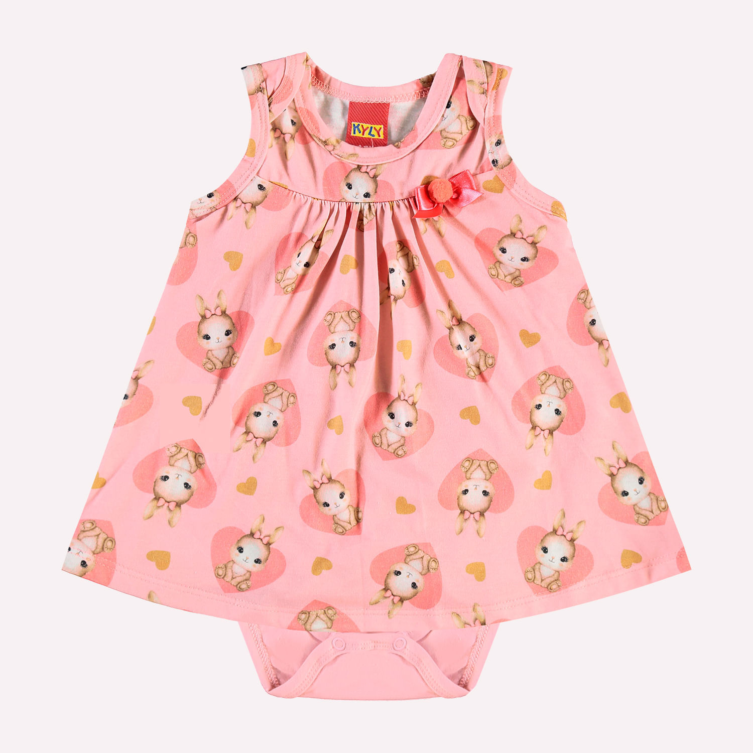 Vestido Bebê Menina Coelhos Kyly