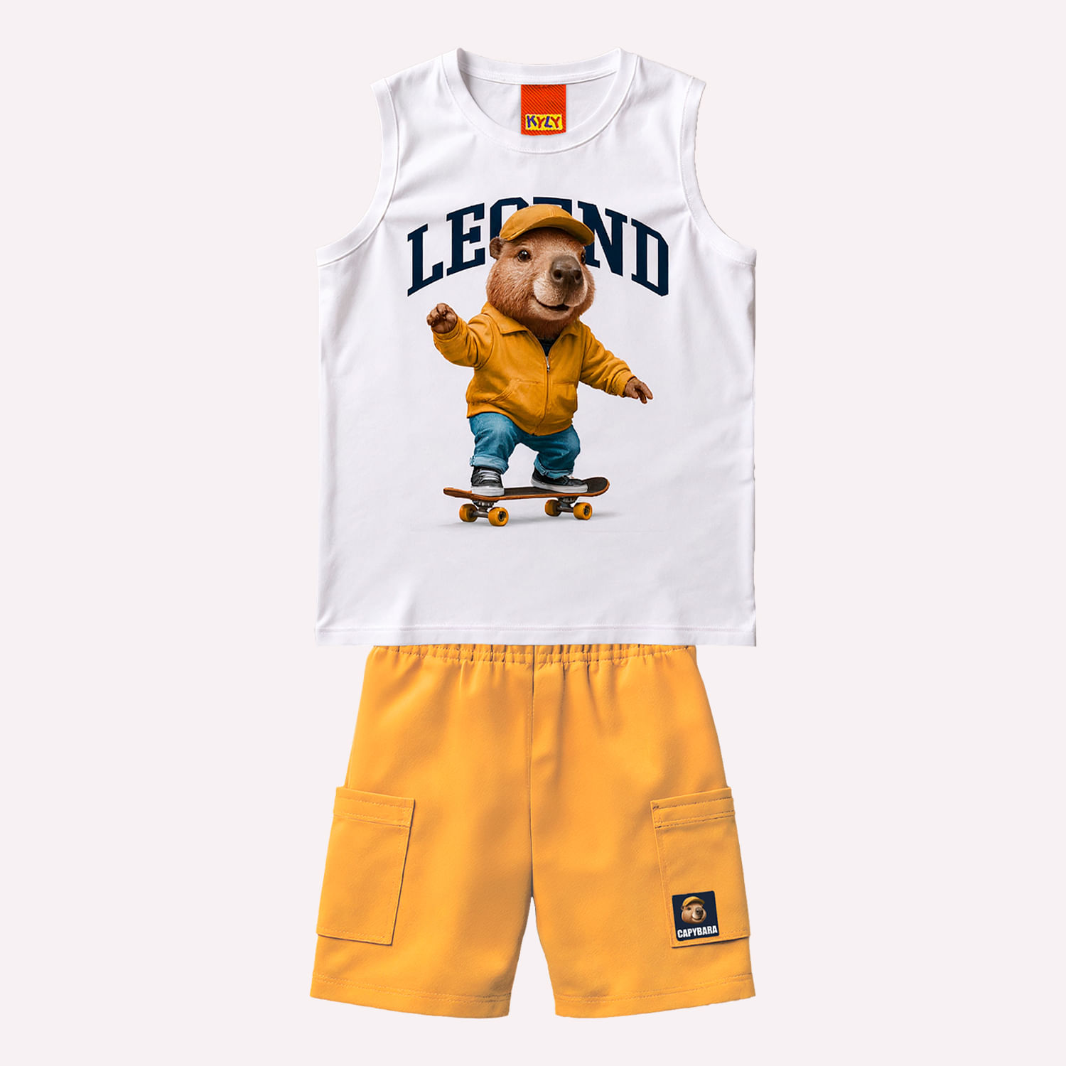 Conjunto Infantil Menino Capivara Kyly