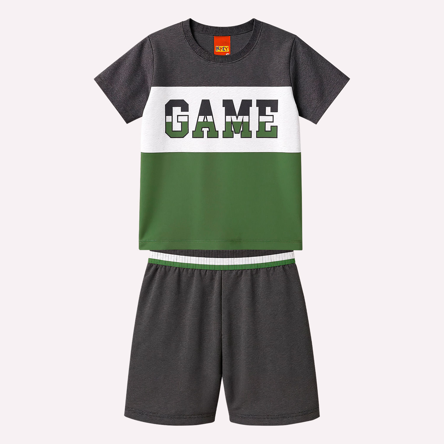 Conjunto Infantil Lettering Menino Kyly
