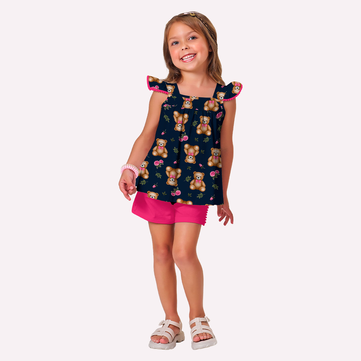 Conjunto Infantil Menina Ursinhos Kyly