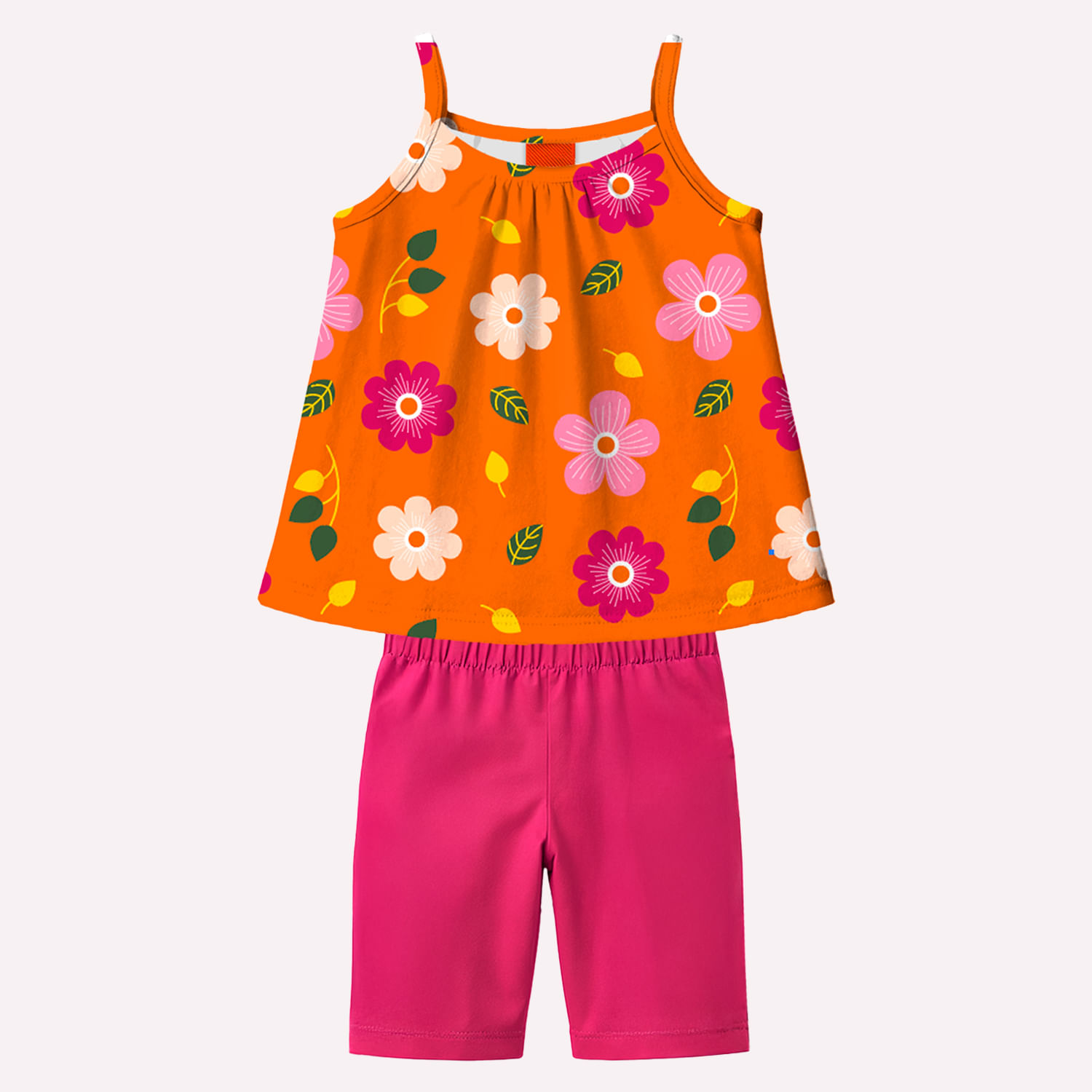 Conjunto Infantil Menina Flores Kyly