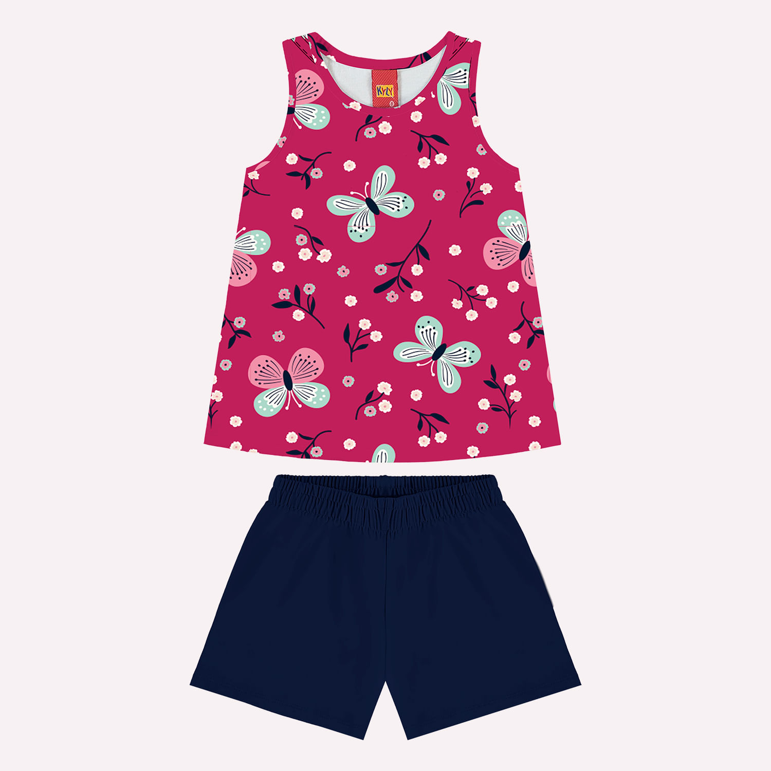 Conjunto Infantil Menina Borboletas Kyly