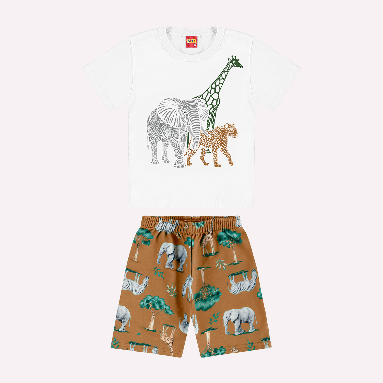 Conjunto Infantil Animais Menino Kyly