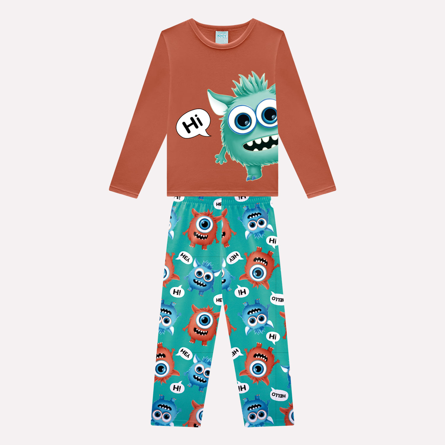 Pijama Infantil Menino Monstrinhos Kyly