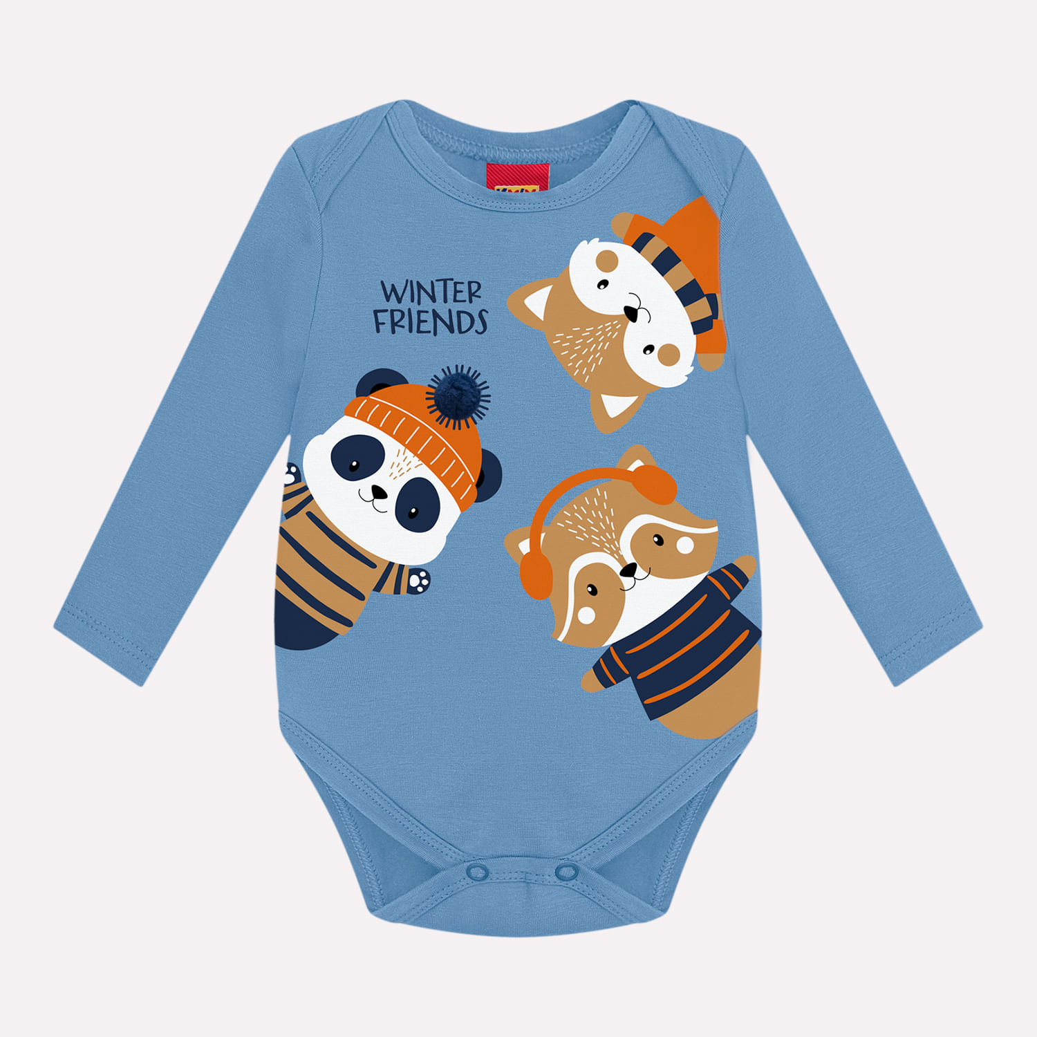 Body Bebê Menino Bichinhos Kyly
