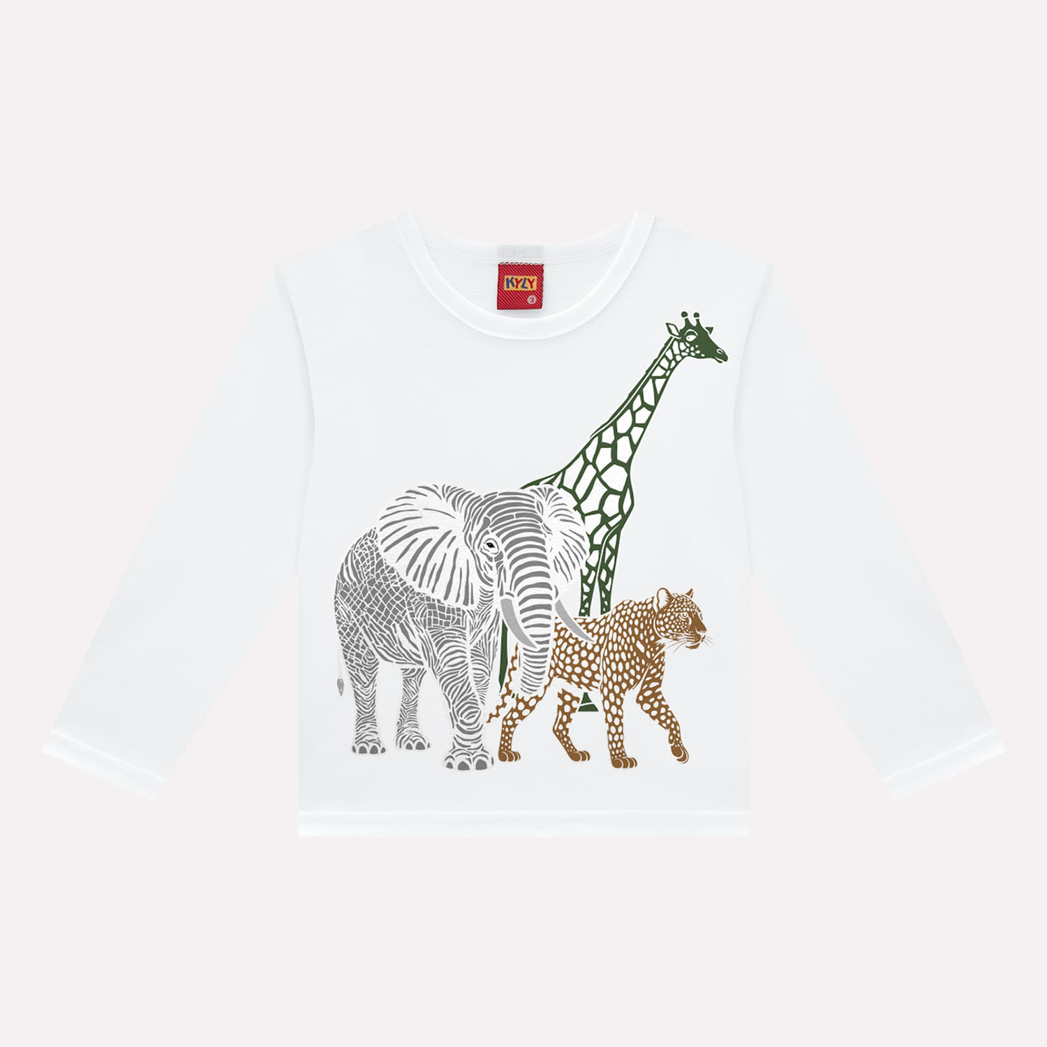 Camiseta Infantil Menino Animais Kyly