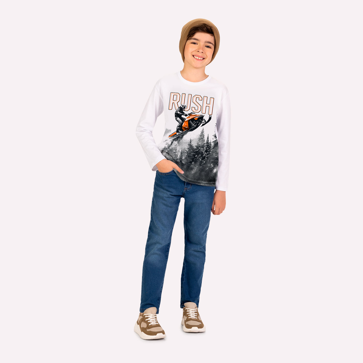 Camiseta Infantil Menino em Algodão Kyly