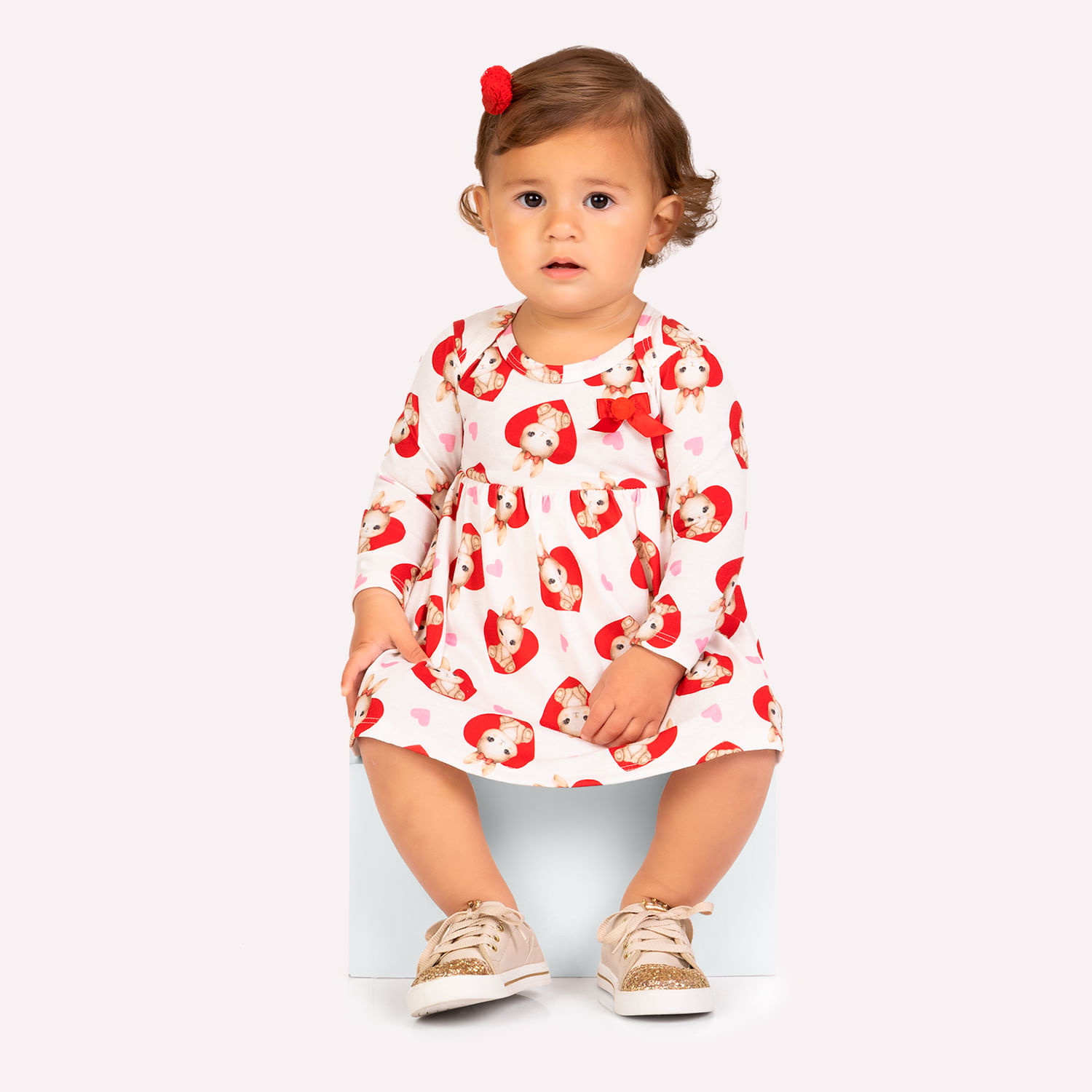 Vestido Bebê Menina Coelhinhos Kyly