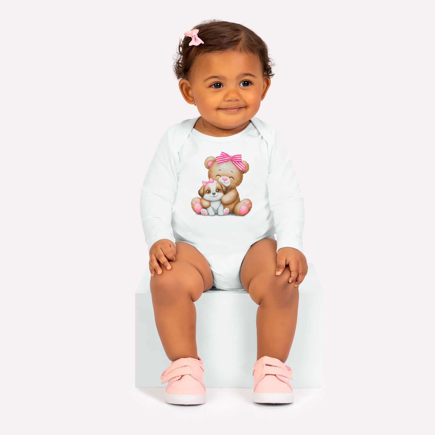 Body Bebê Menina Bichinhos Kyly