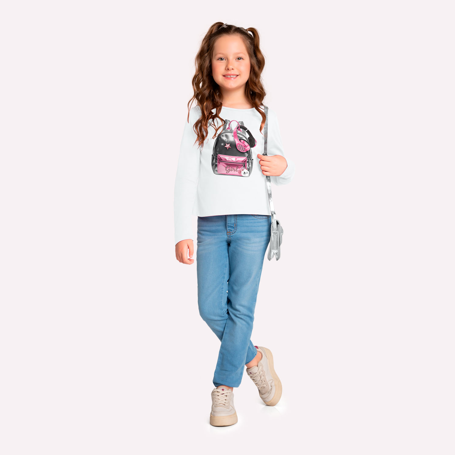 Blusa Infantil Menina em Algodão Kyly