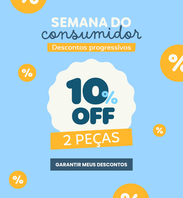 BANNER N1.a- MOBILE - Semana do Consumidor: Progressivo: 2 peças 10% | 3 peças 15% | 4 ou mais 20%