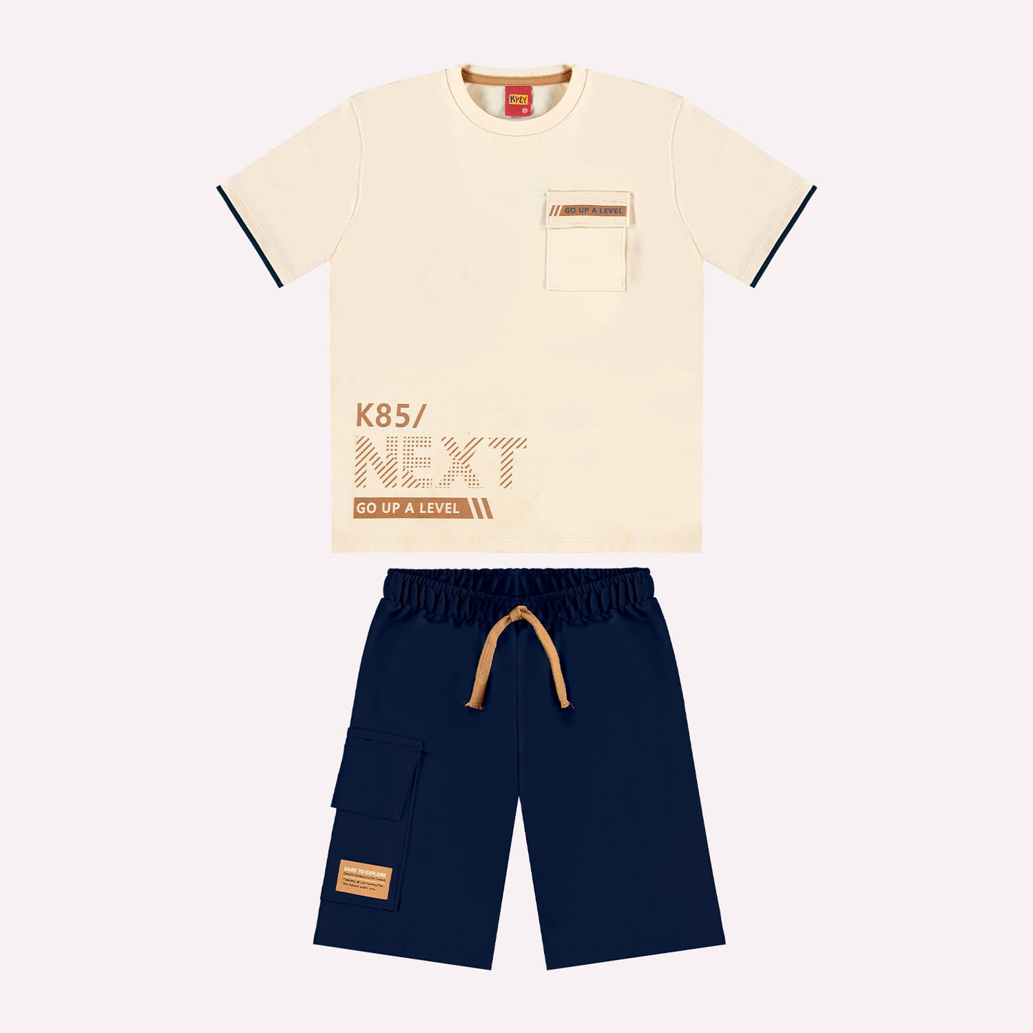 Conjunto Infantil Letterig Menino Kyly