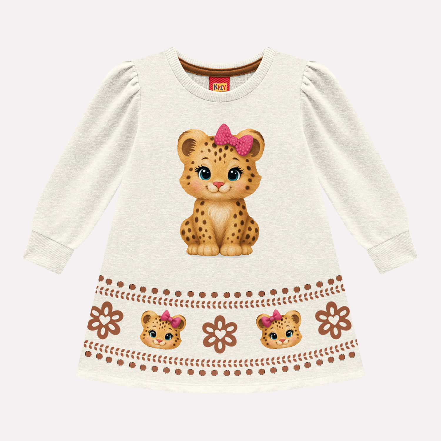 Vestido Infantil Menina em Moletinho Kyly