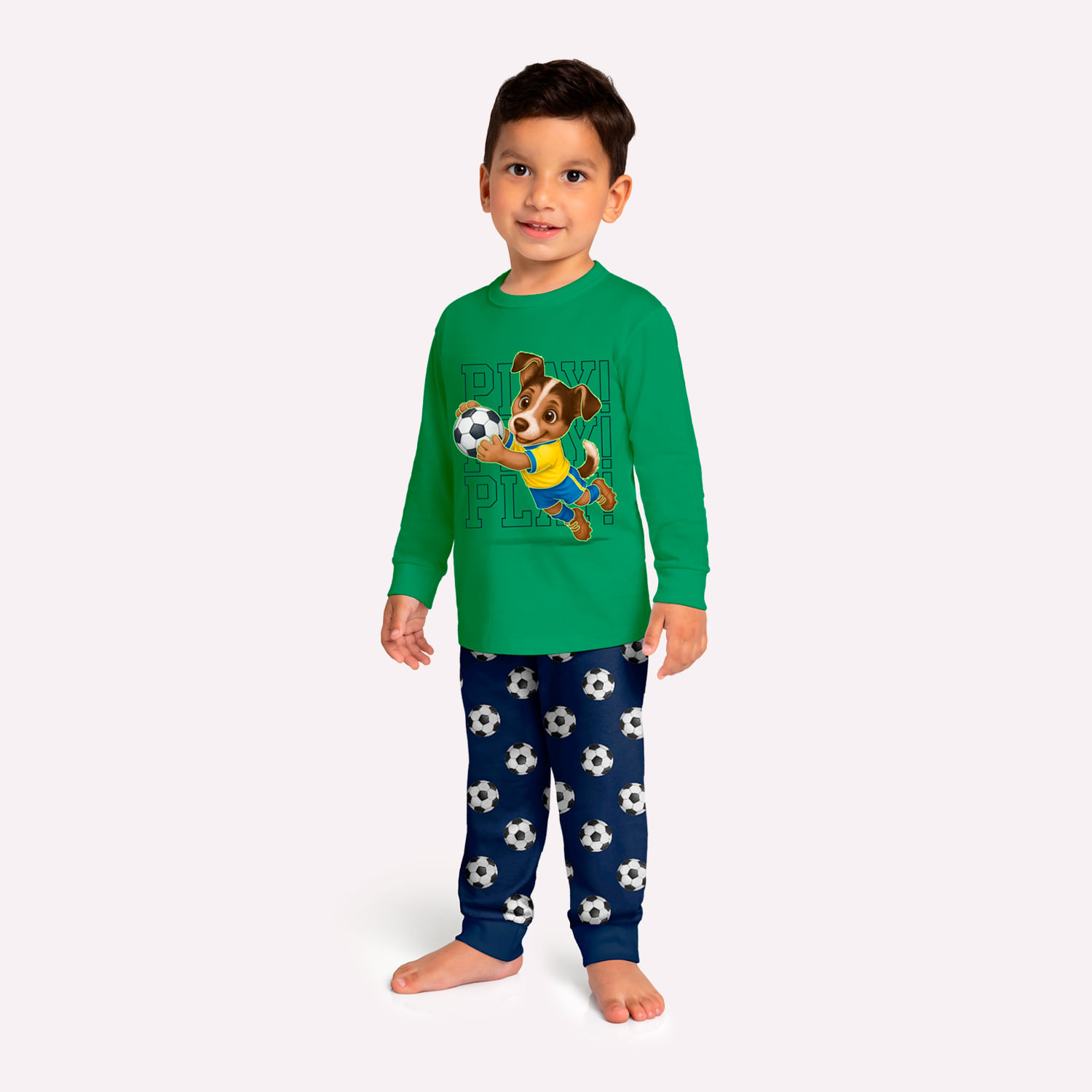 Pijama Infantil Menino Futebol Kyly