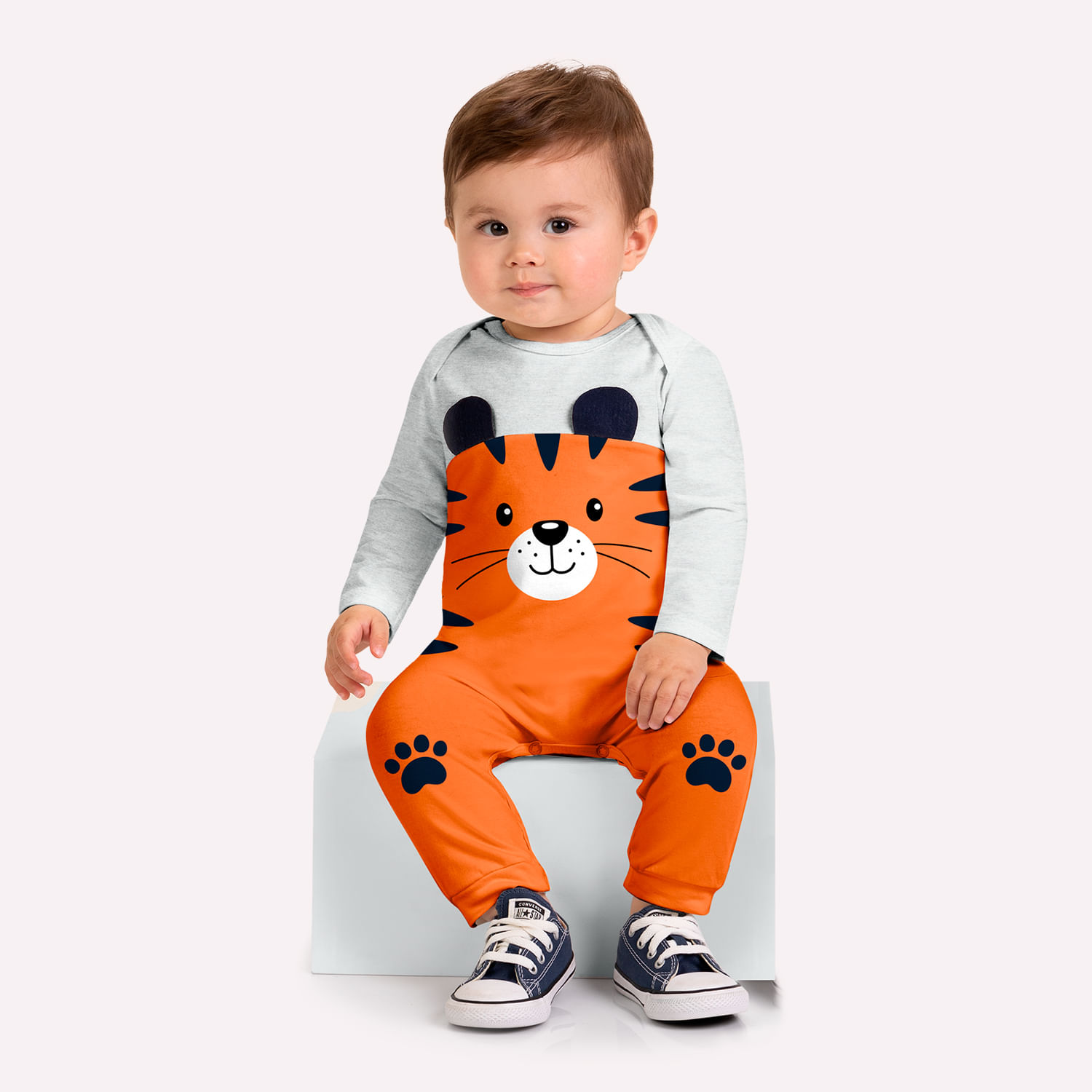 Macacão Bebê Menino Tigre Kyly