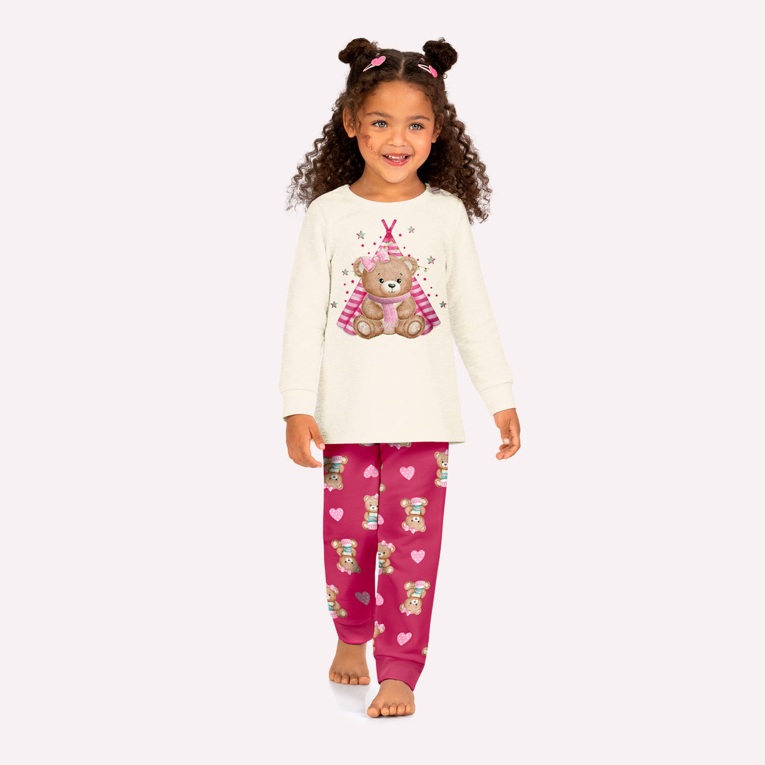 Pijama Infantil Menina Ursinho Kyly