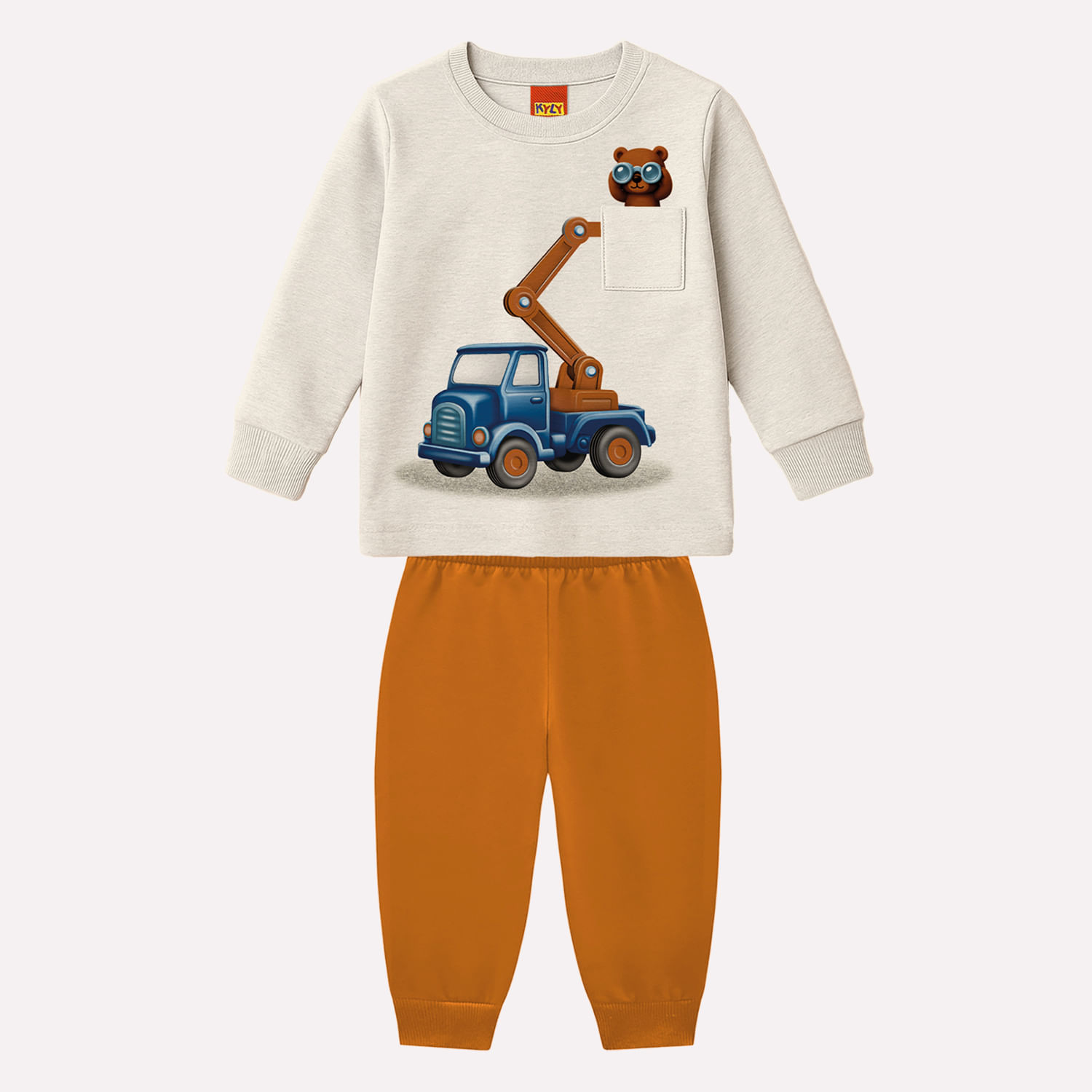 Conjunto Infantil Menino em Algodão Kyly