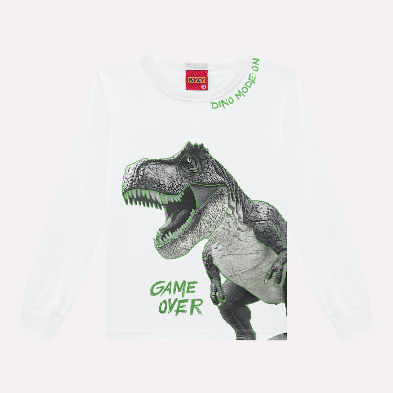 Camiseta Infantil Menino Dinossauro Kyly