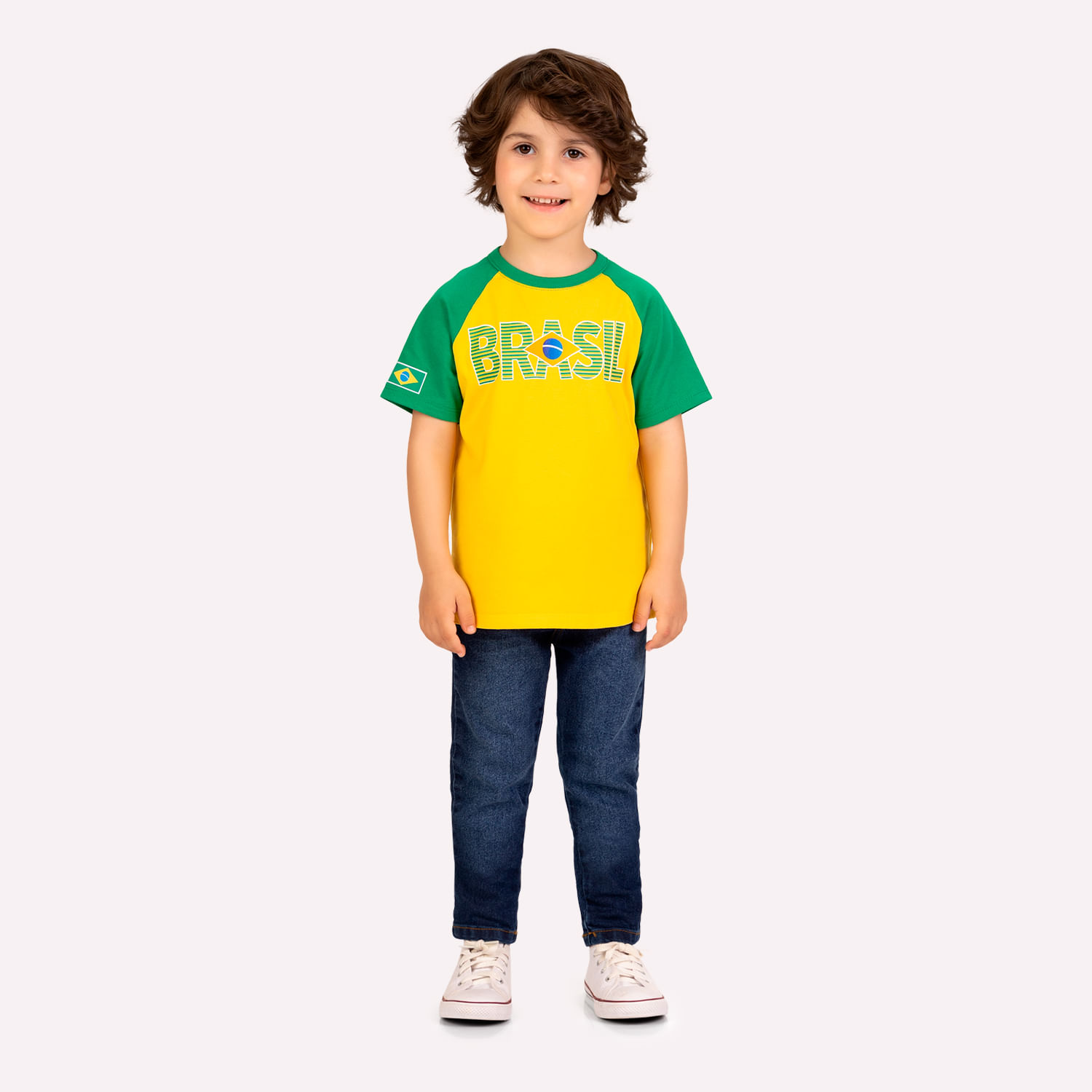 Camiseta Infantil Menino Copa do Mundo Kyly