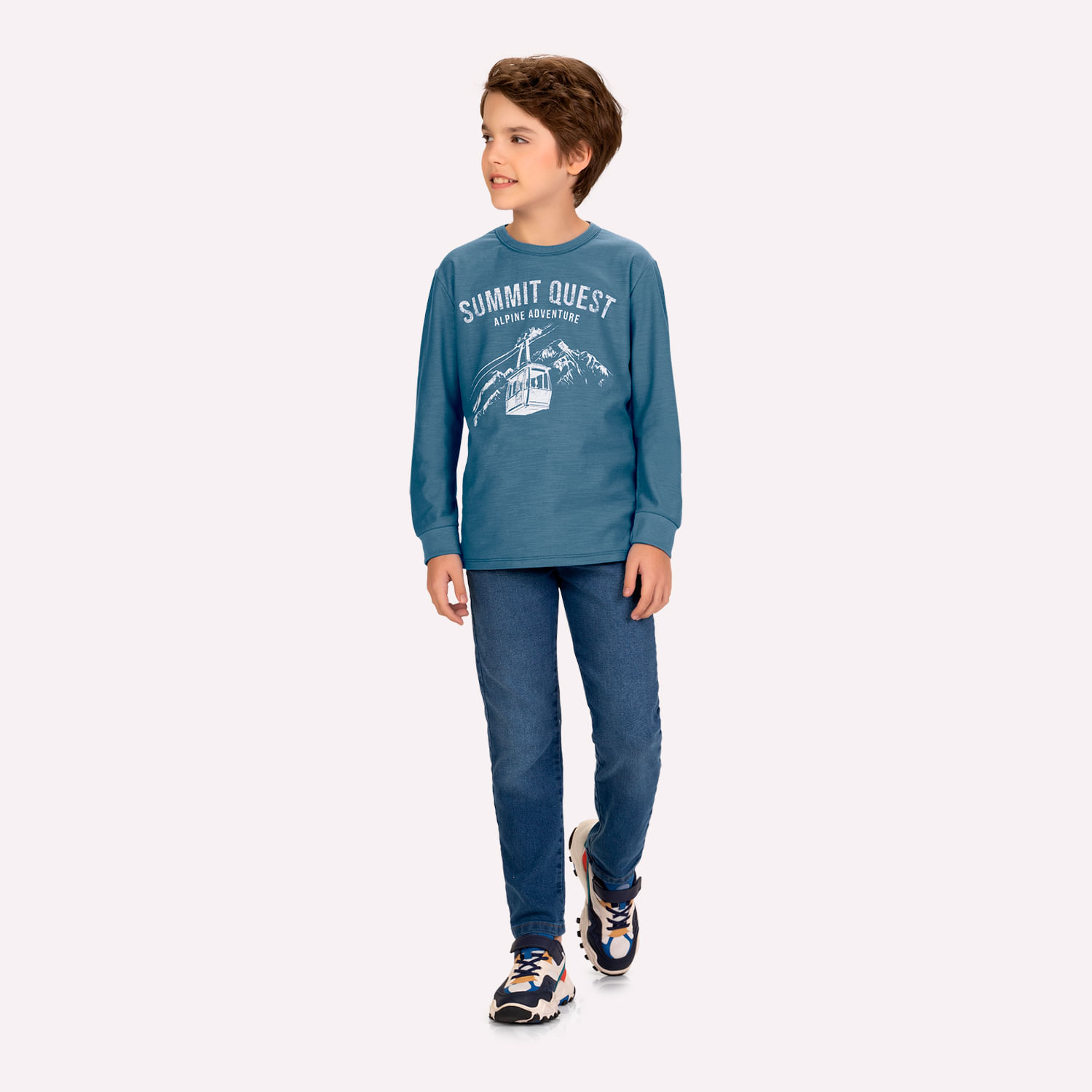 Camiseta Infantil Menino em Algodão Kyly