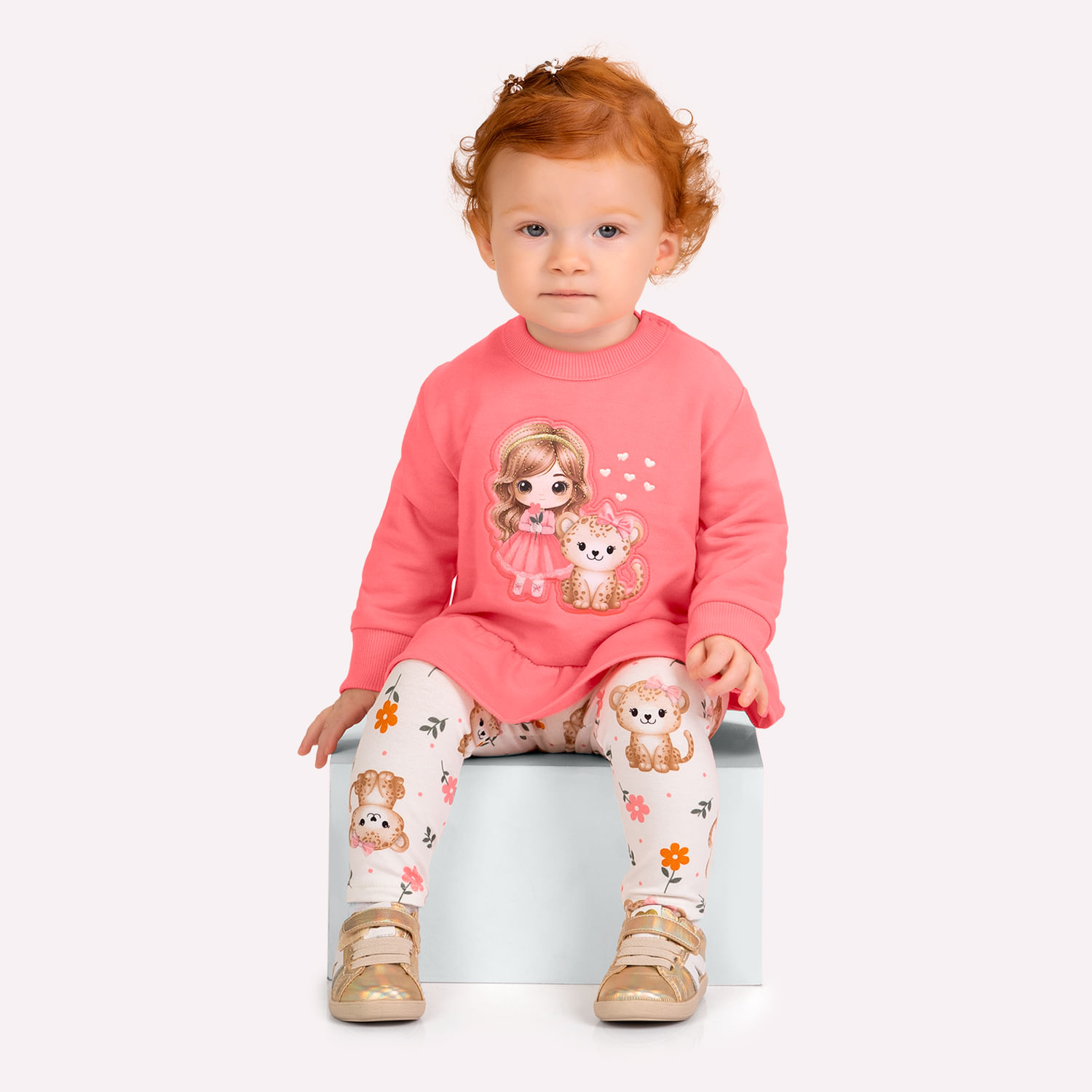 Conjunto Bebê Menina Bordado Kyly