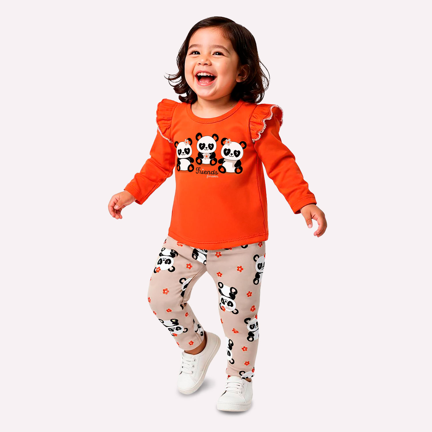 Conjunto Infantil Menina Pandinhas Kyly