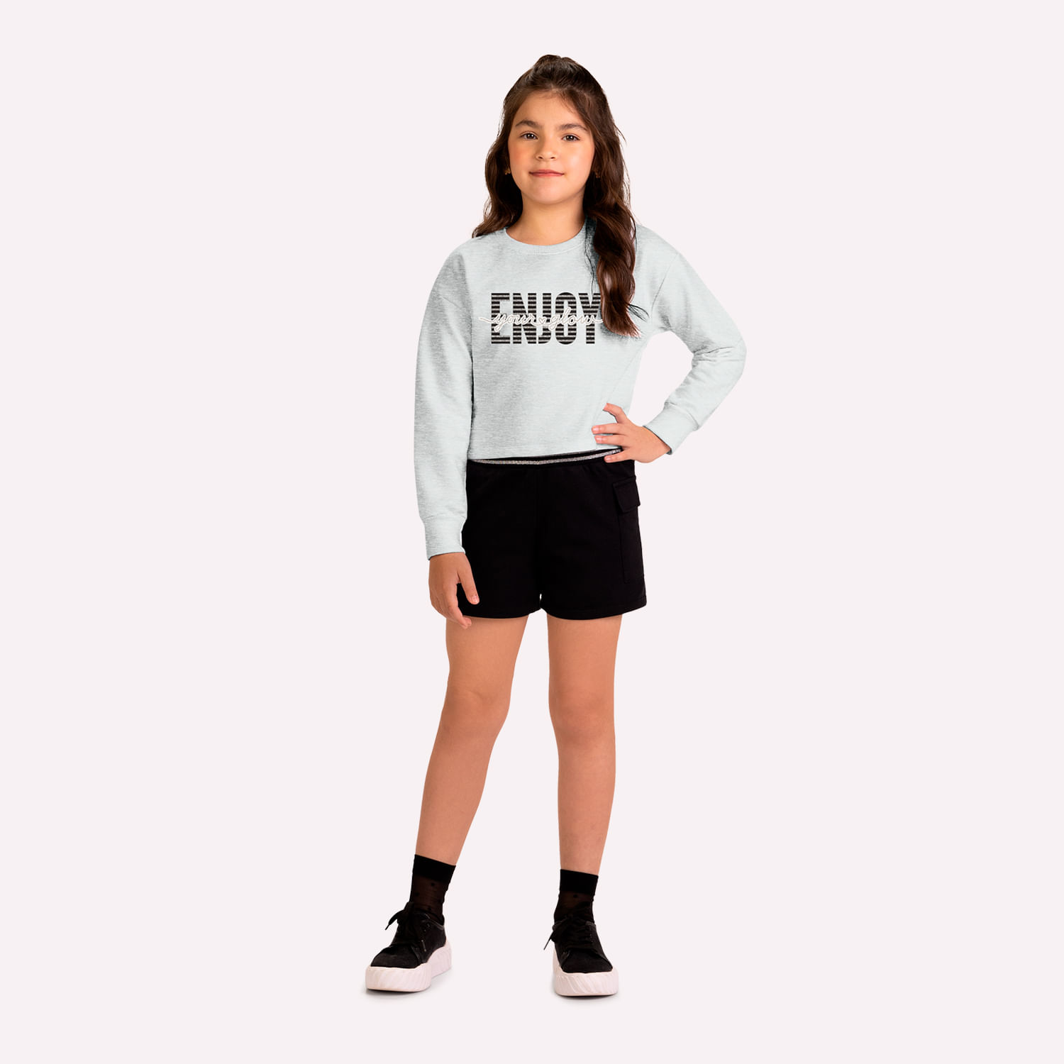 Conjunto Infantil Menina Lettering Kyly