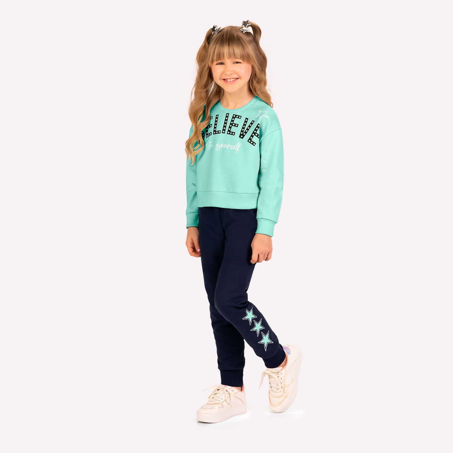 Conjunto Infantil Menina em Algodão Kyly