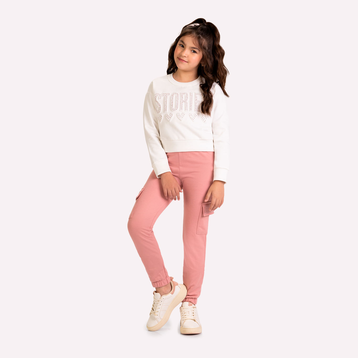 Conjunto Infantil Menina Embossing Kyly