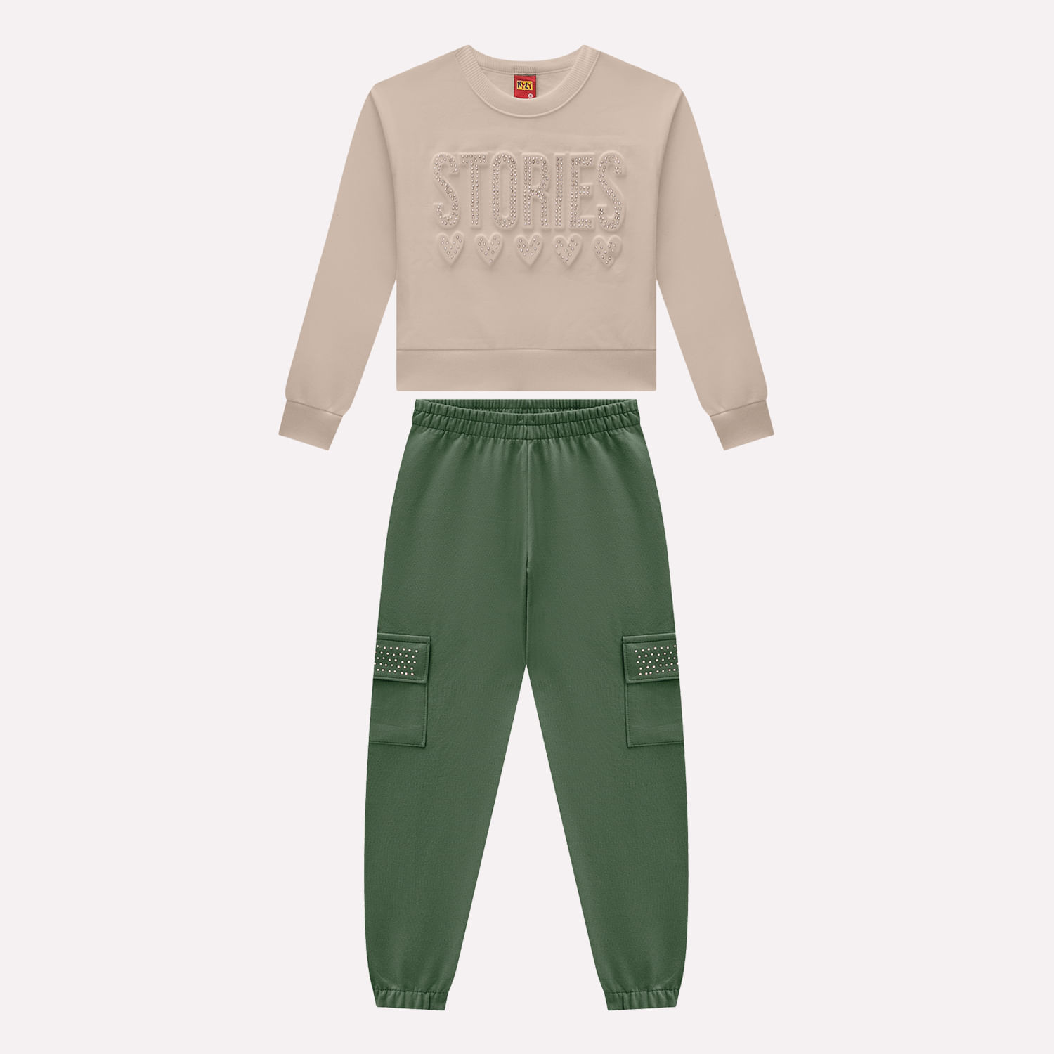 Conjunto Infantil Menina Embossing Kyly