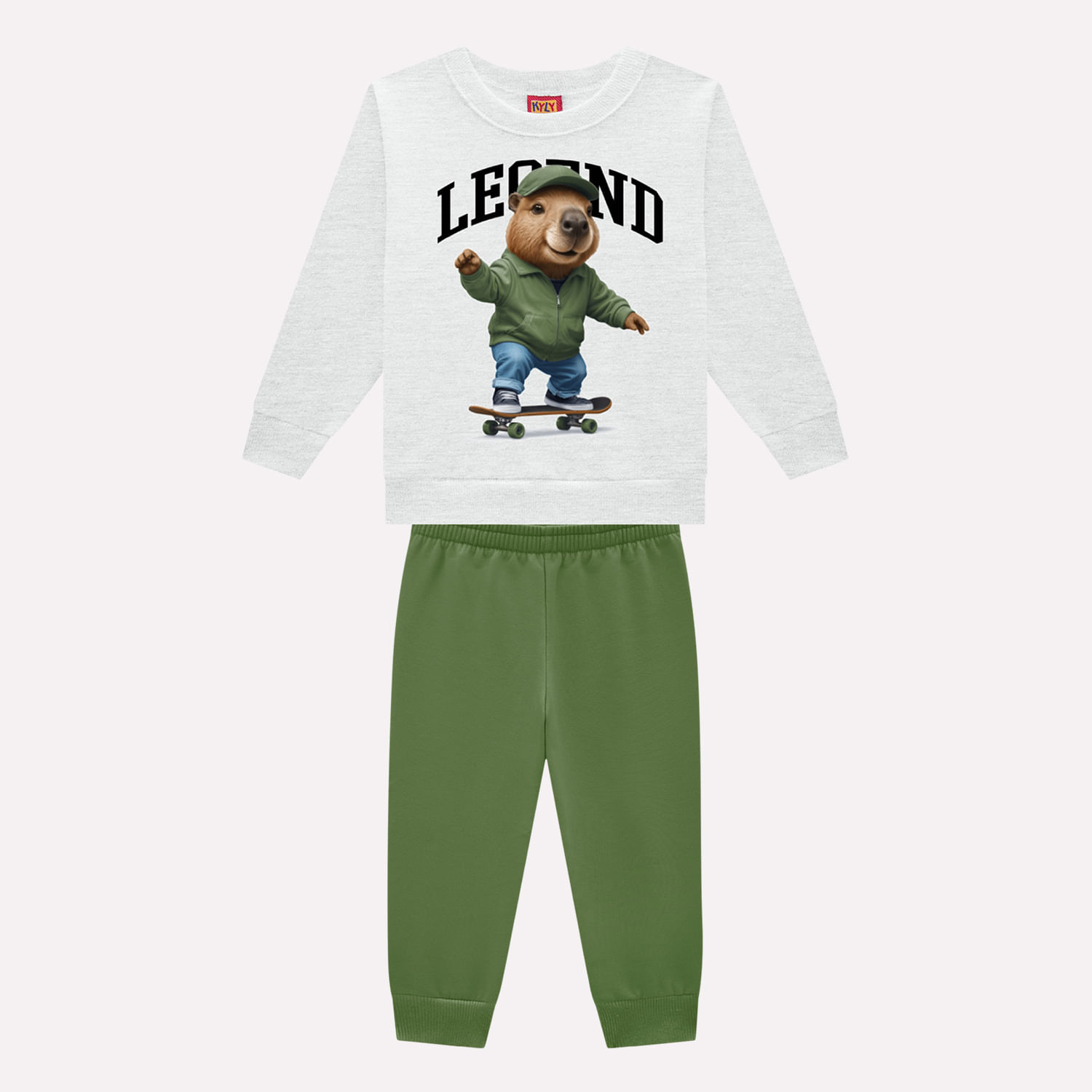 Conjunto Infantil Menino Capivara Kyly