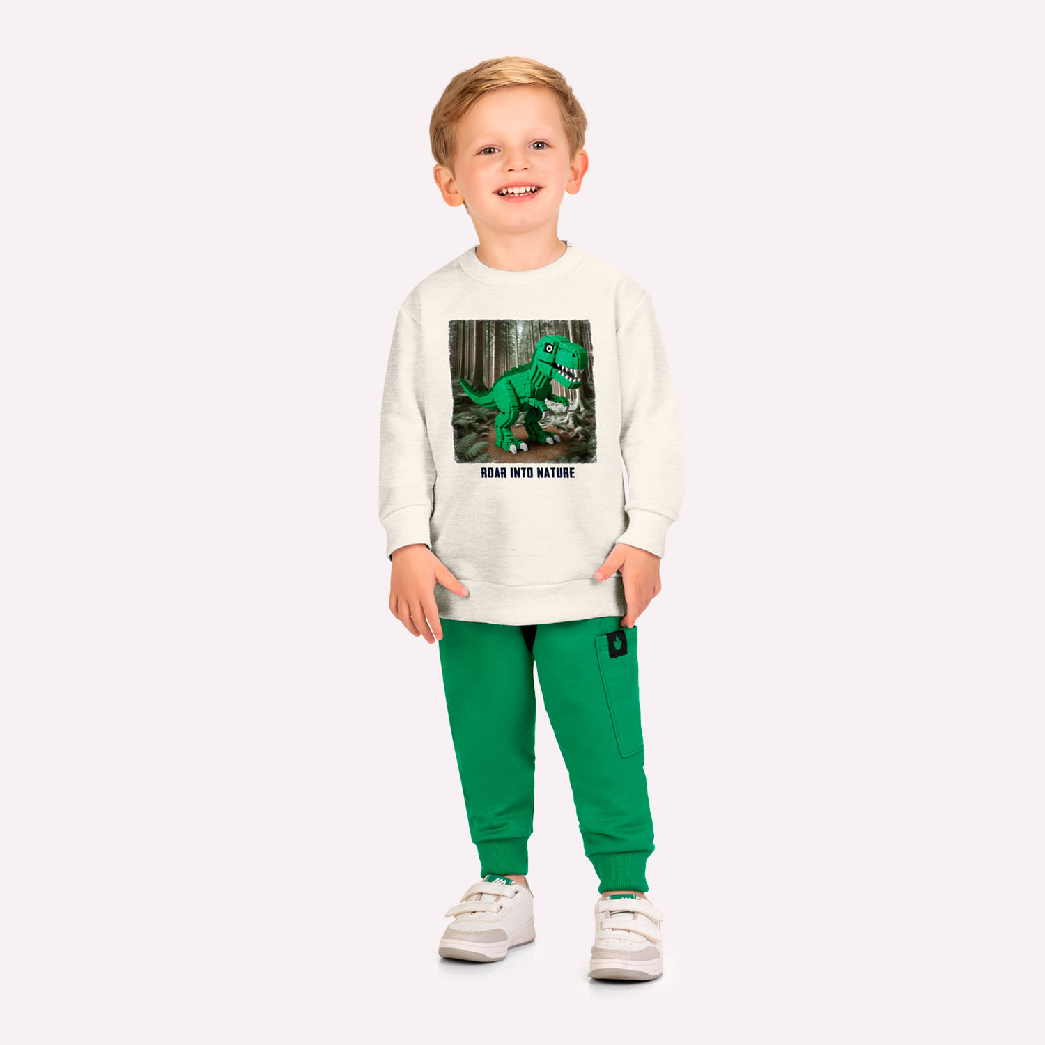 Conjunto Infantil Menino Dinossauro Kyly