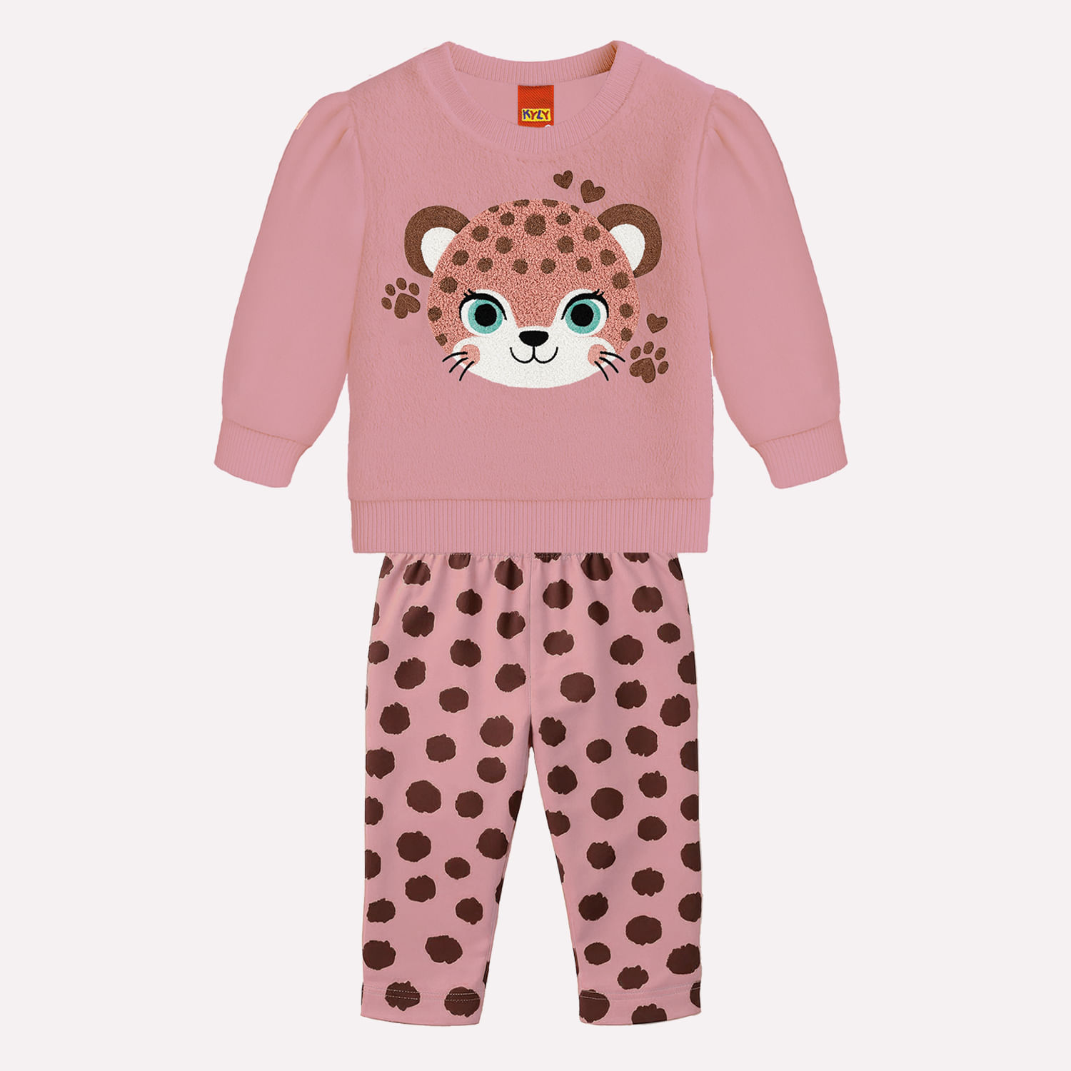 Conjunto Infantil Menina Bordado Kyly