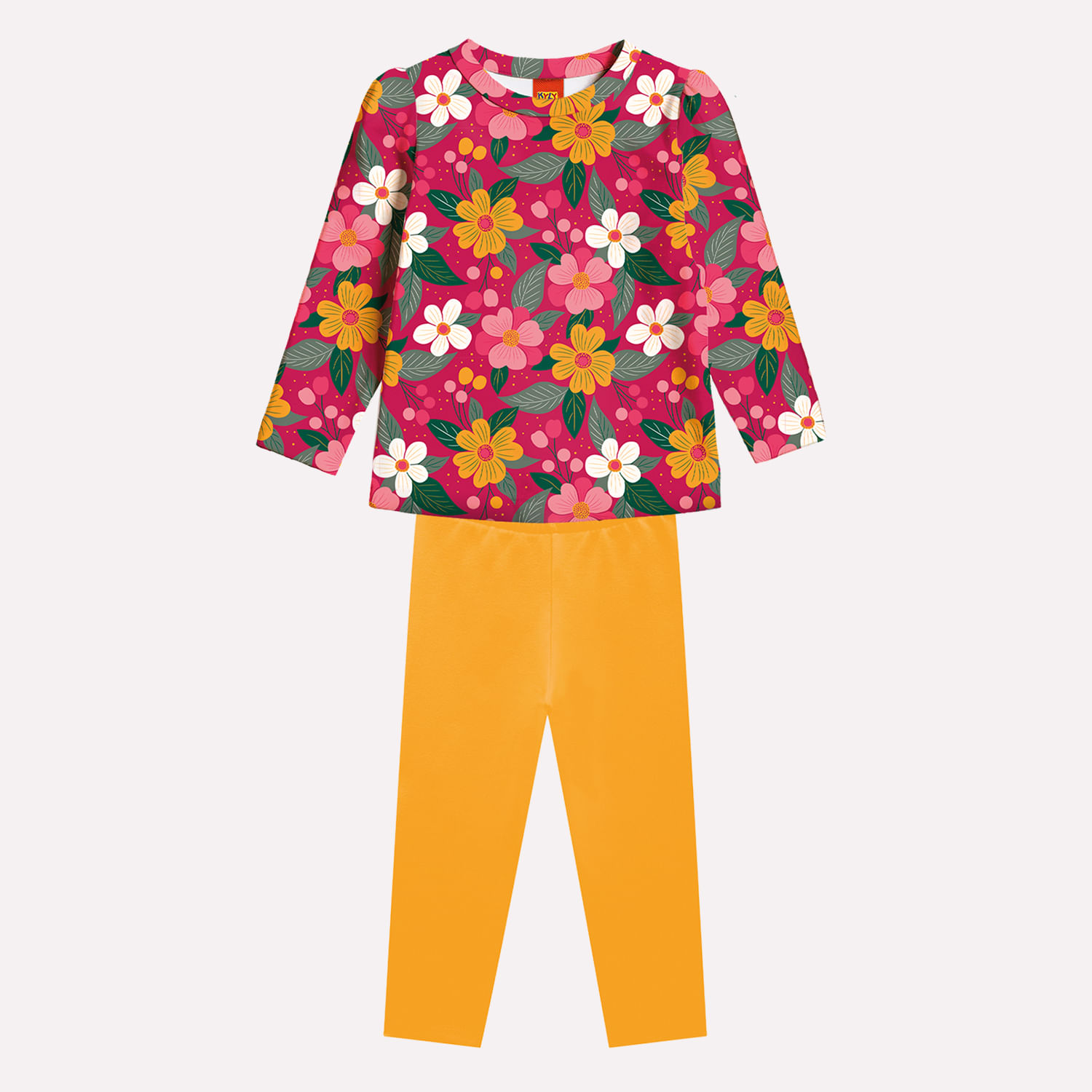 Conjunto Infantil Menina Flores Kyly