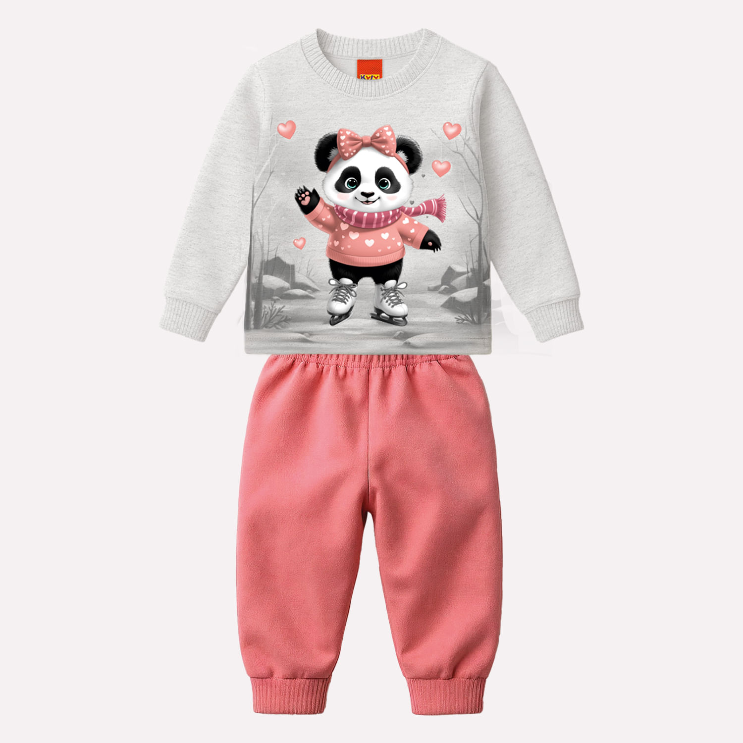 Conjunto Infantil Menina Pandinha Kyly