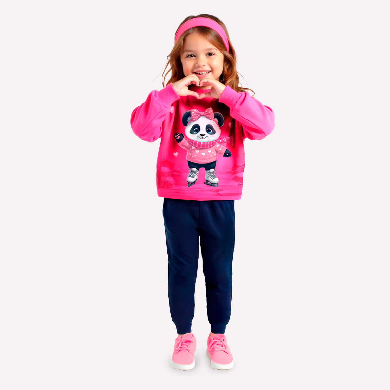 Conjunto Infantil Menina Pandinha Kyly