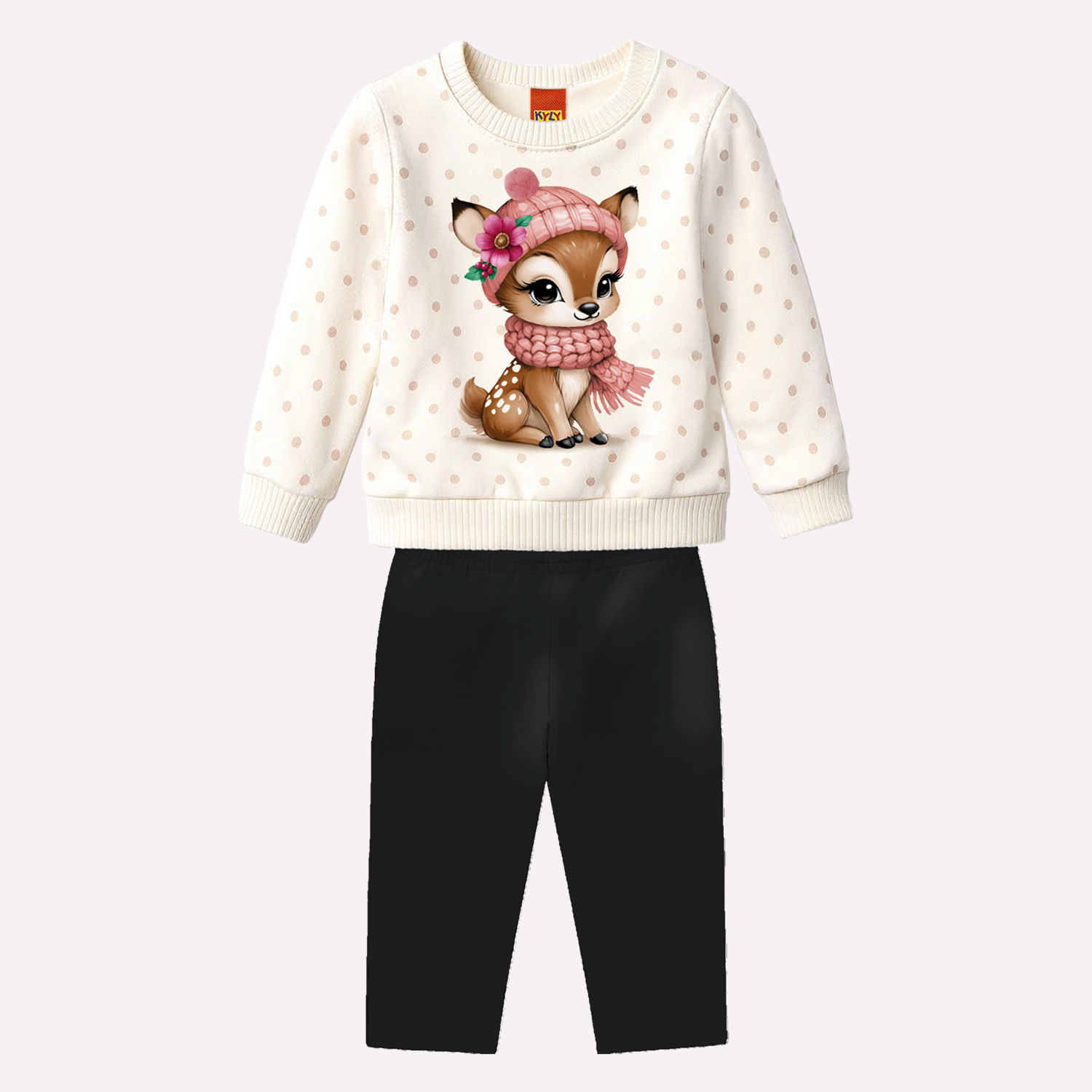 Conjunto Infantil Menina Bordado Kyly
