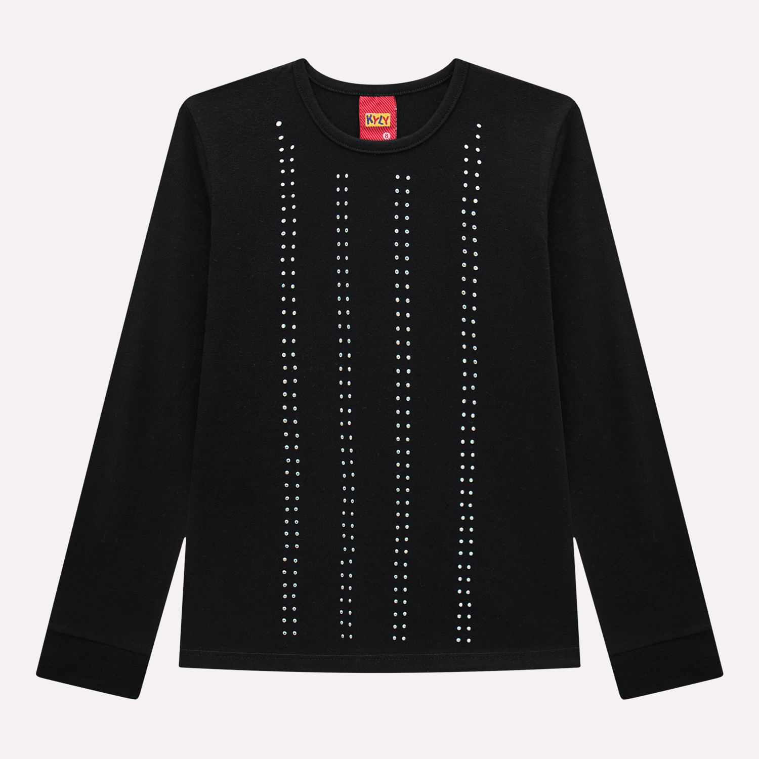 Blusa Infantil Menina Strass Kyly