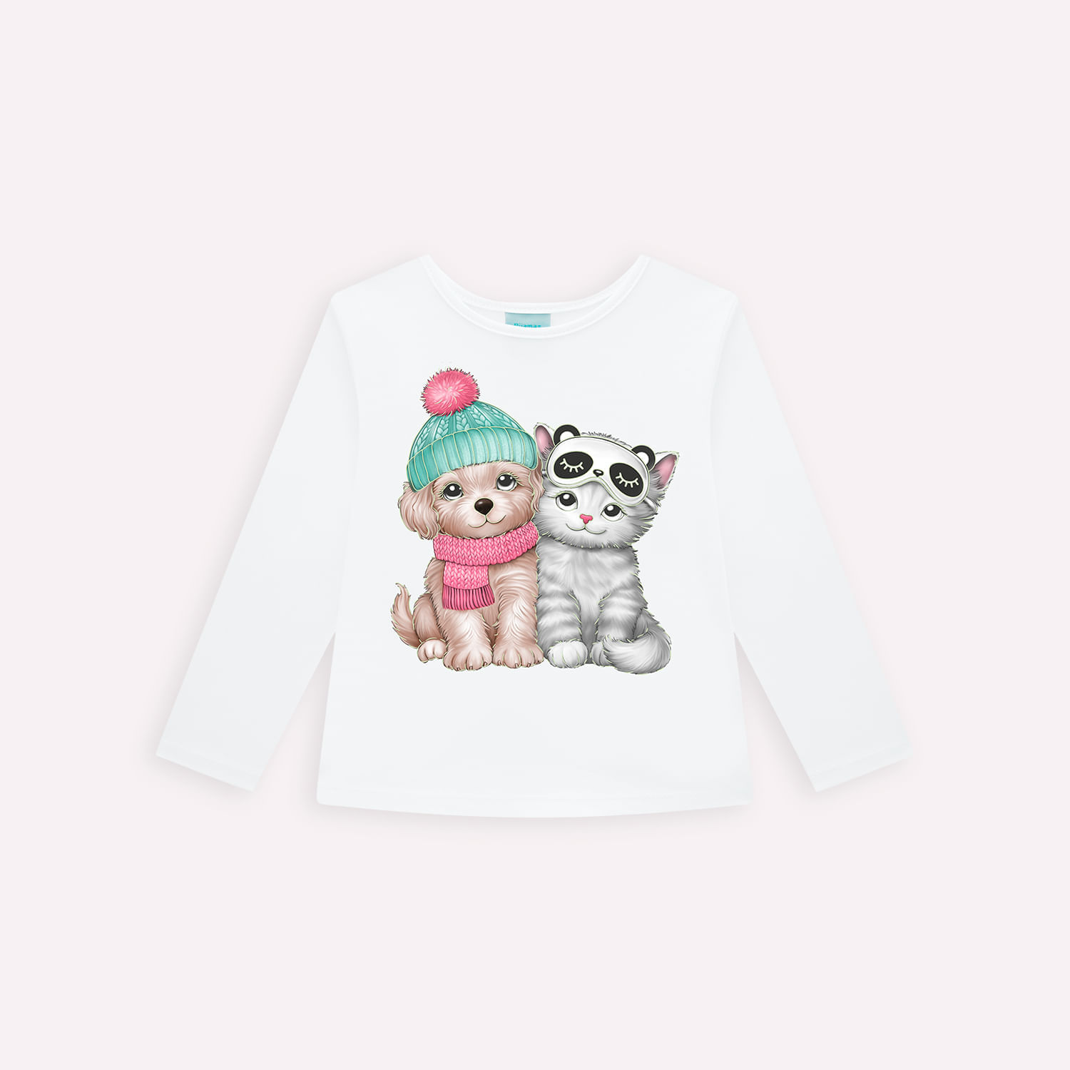 Blusa de Pijama Infantil Menina em Algodão Kyly