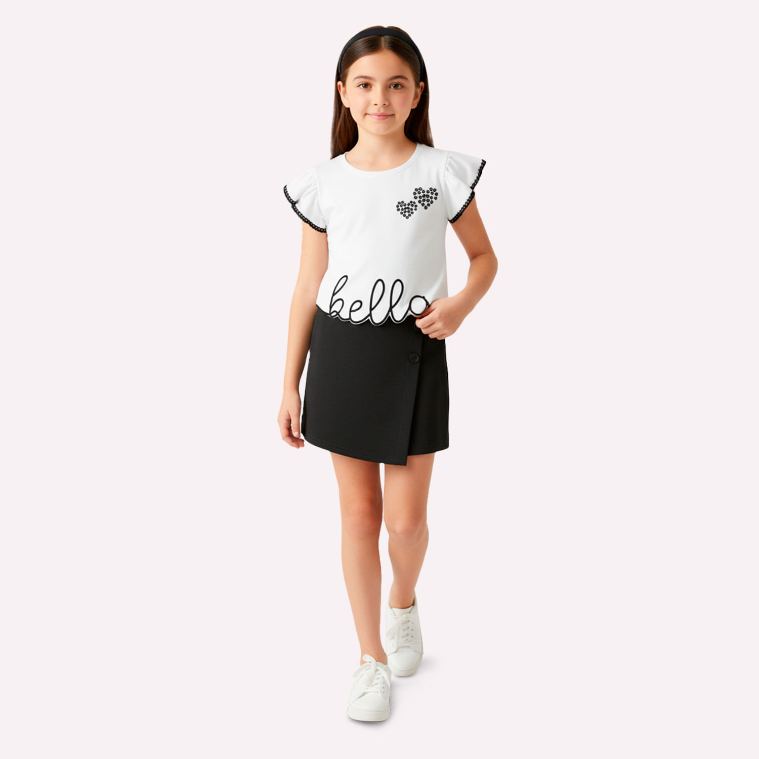 Conjunto Infantil Menina com Corte a Laser Kyly