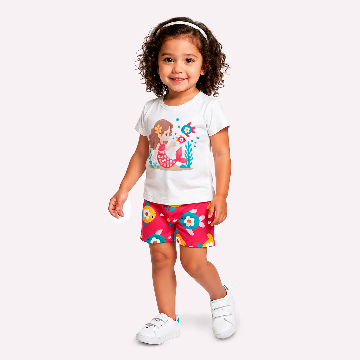 Conjunto Infantil Menina Fundo do Mar Kyly