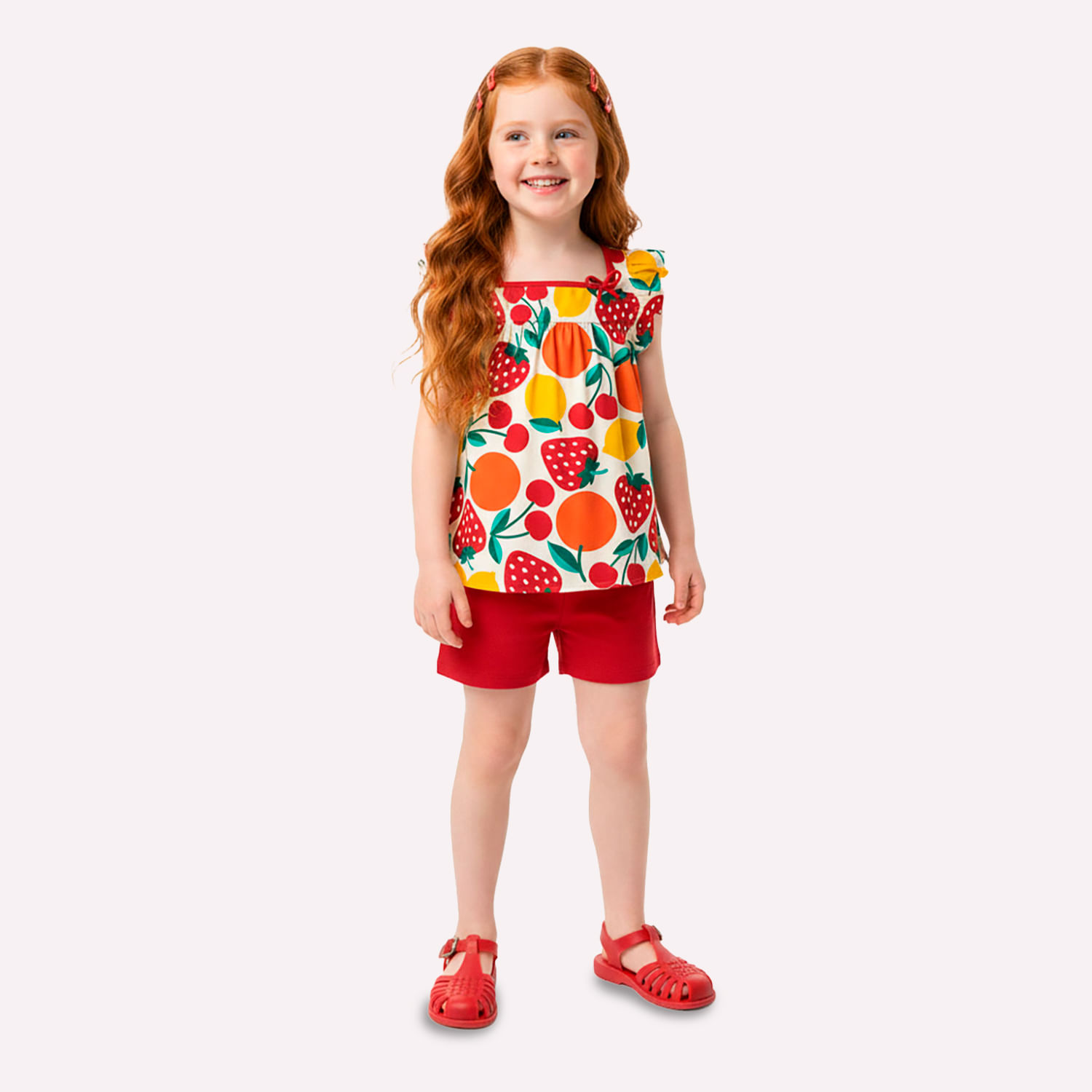Conjunto Infantil Menina Frutas Kyly