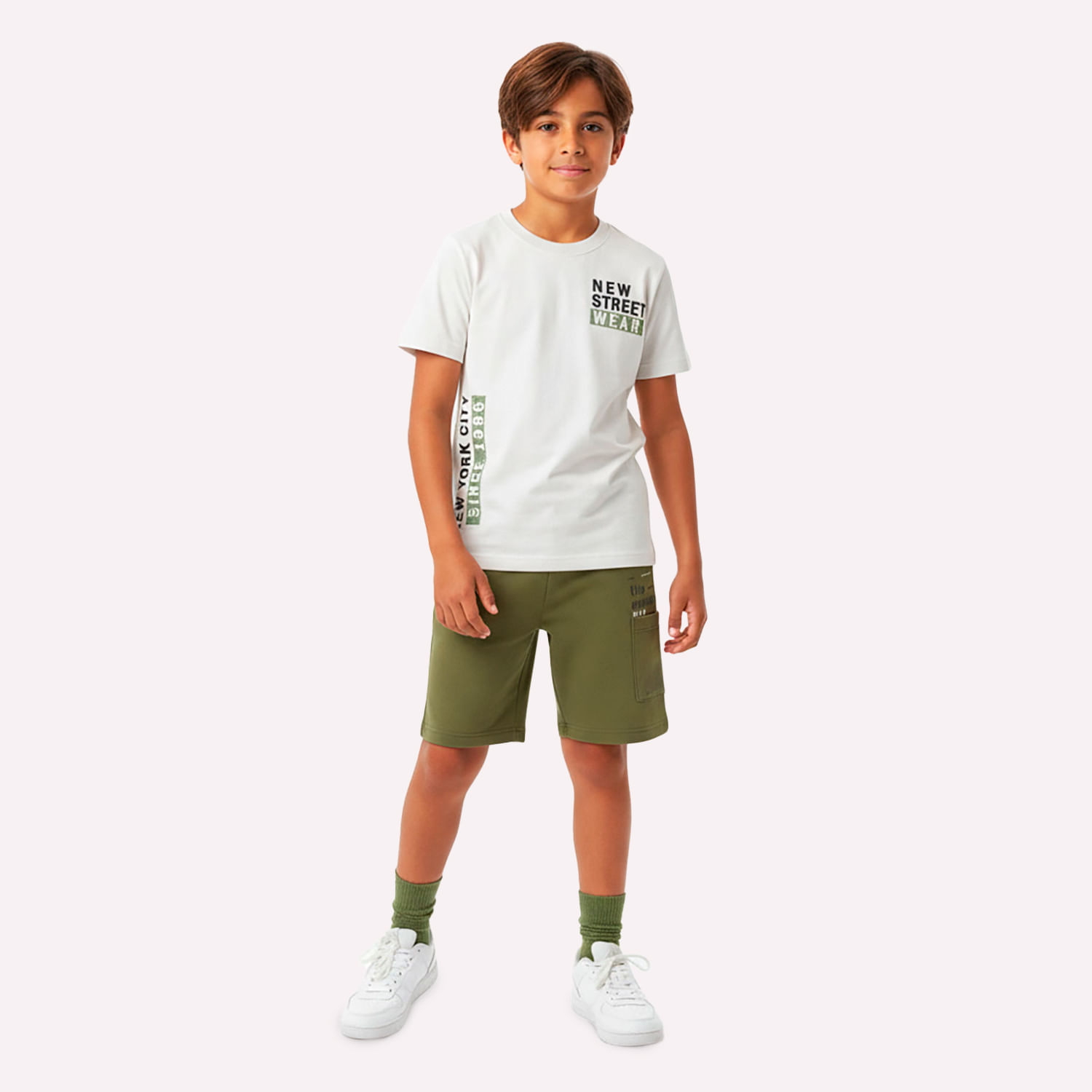 Conjunto Infantil Menino em Algodão Kyly